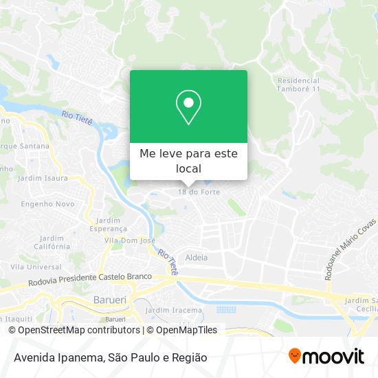 Avenida Ipanema mapa
