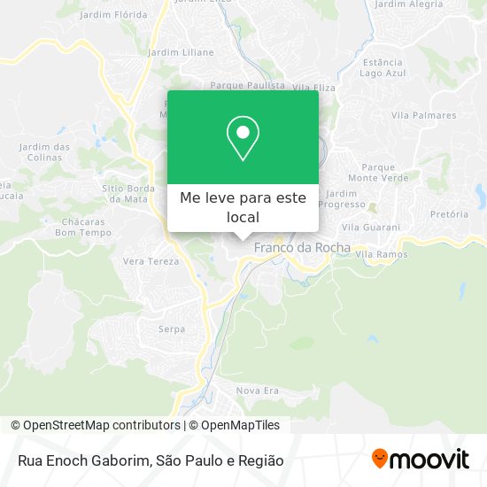 Rua Enoch Gaborim mapa