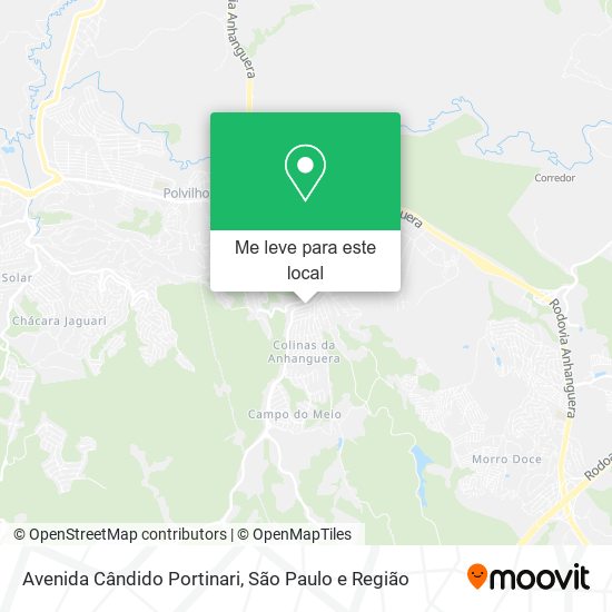 Avenida Cândido Portinari mapa