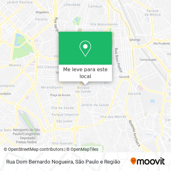 Rua Dom Bernardo Nogueira mapa
