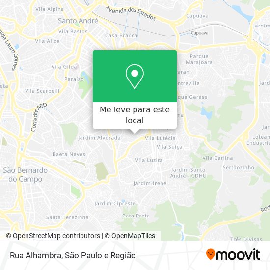 Rua Alhambra mapa
