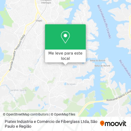 Piatex Indústria e Comércio de Fiberglass Ltda mapa