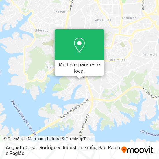 Augusto César Rodrigues Indústria Grafic mapa