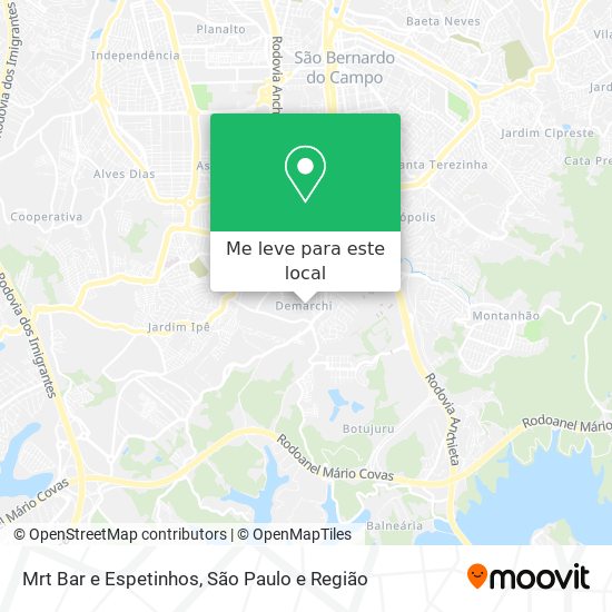 Mrt Bar e Espetinhos mapa