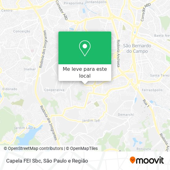 Capela FEI Sbc mapa