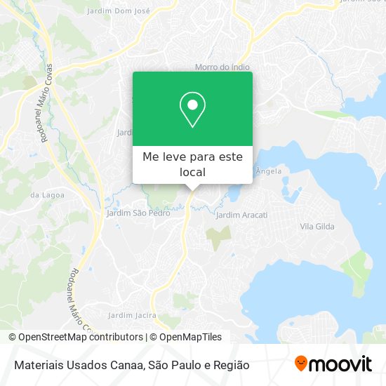 Materiais Usados Canaa mapa