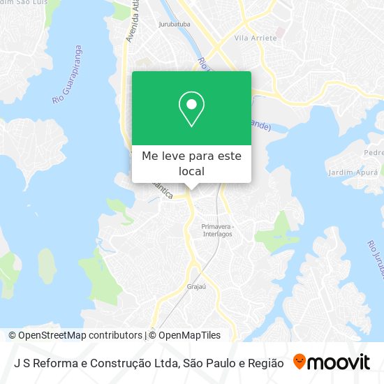 J S Reforma e Construção Ltda mapa