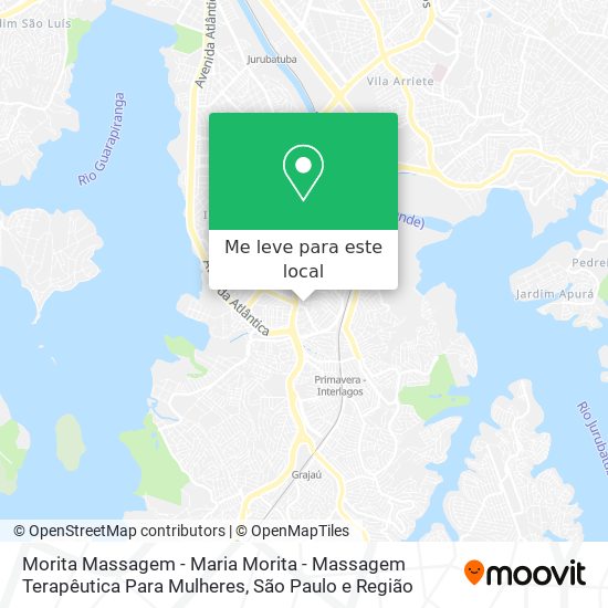 Morita Massagem - Maria Morita - Massagem Terapêutica Para Mulheres mapa