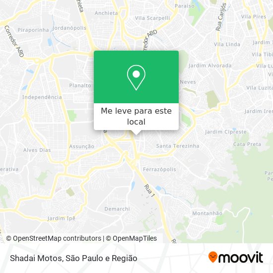 Shadai Motos mapa