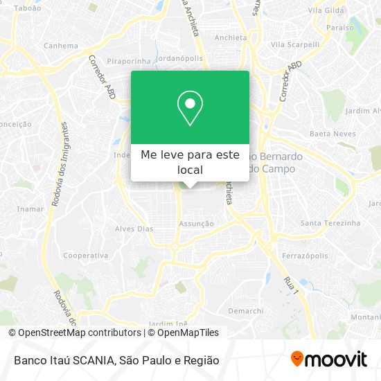 Banco Itaú SCANIA mapa