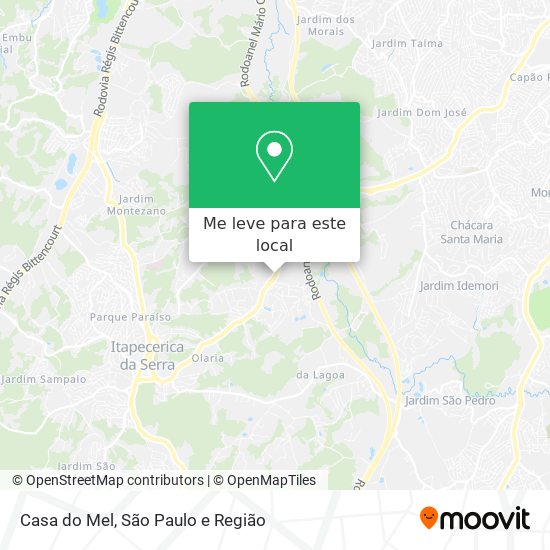 Casa do Mel mapa