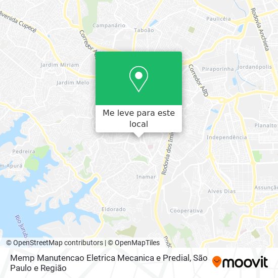 Memp Manutencao Eletrica Mecanica e Predial mapa