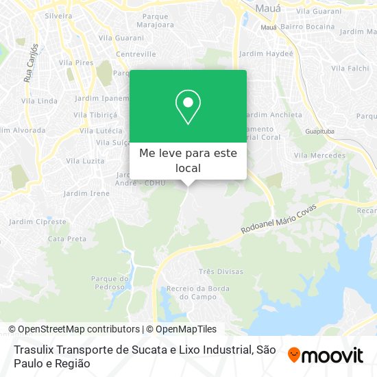 Trasulix Transporte de Sucata e Lixo Industrial mapa