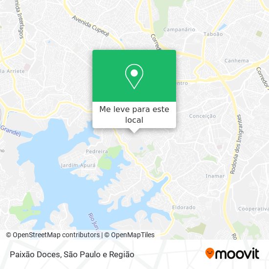 Paixão Doces mapa
