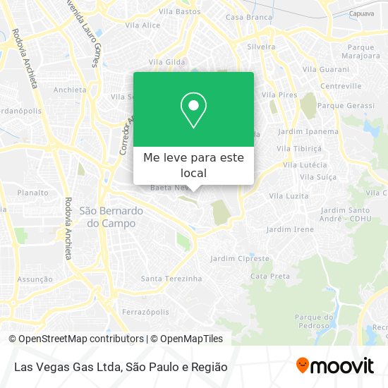 Las Vegas Gas Ltda mapa