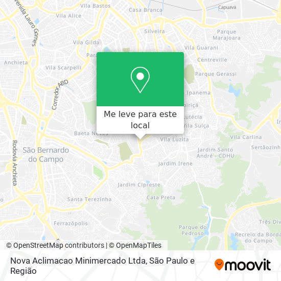 Nova Aclimacao Minimercado Ltda mapa