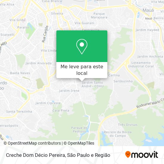Creche Dom Décio Pereira mapa