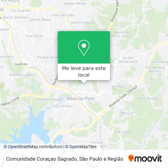 Comunidade Coraçao Sagrado mapa