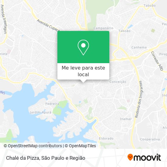 Chalé da Pizza mapa