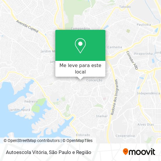 Autoescola Vitória mapa