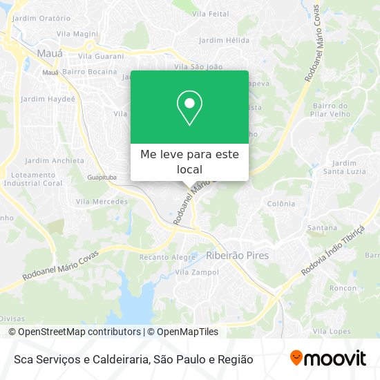 Sca Serviços e Caldeiraria mapa