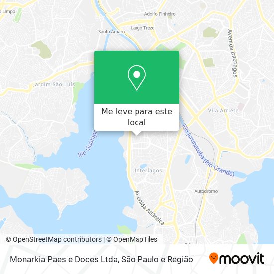 Monarkia Paes e Doces Ltda mapa