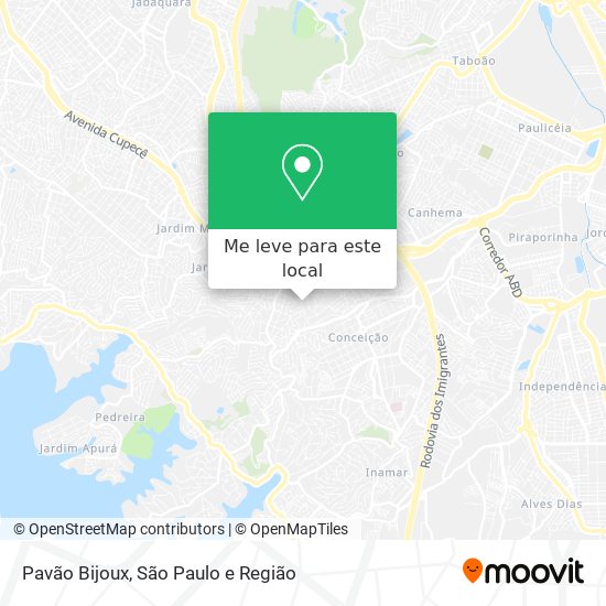 Pavão Bijoux mapa