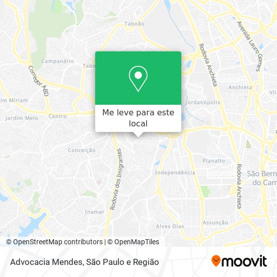 Advocacia Mendes mapa