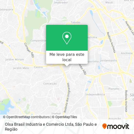 Olsa Brasil Indústria e Comércio Ltda mapa
