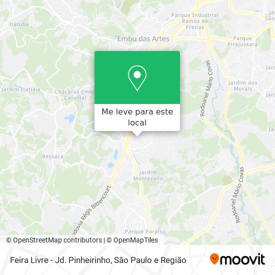 Feira Livre - Jd. Pinheirinho mapa