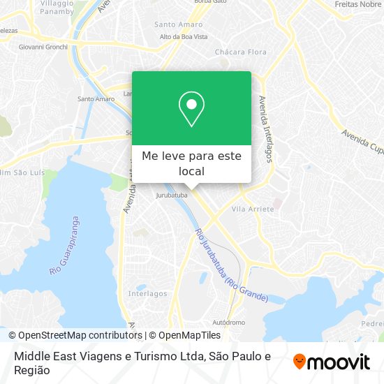 Middle East Viagens e Turismo Ltda mapa