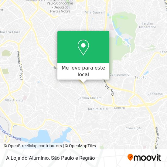 A Loja do Alumínio mapa