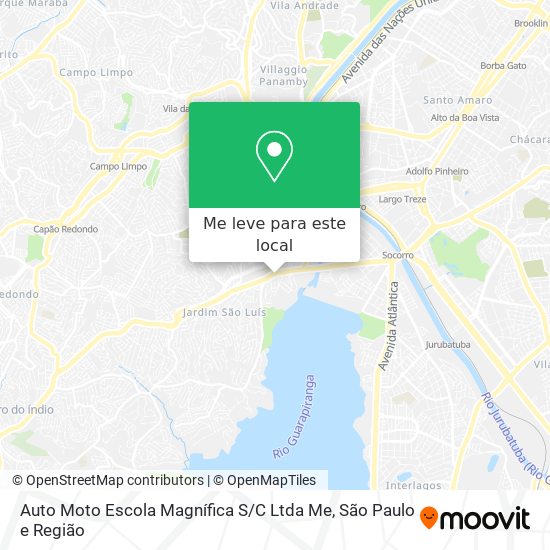 Auto Moto Escola Magnífica S / C Ltda Me mapa