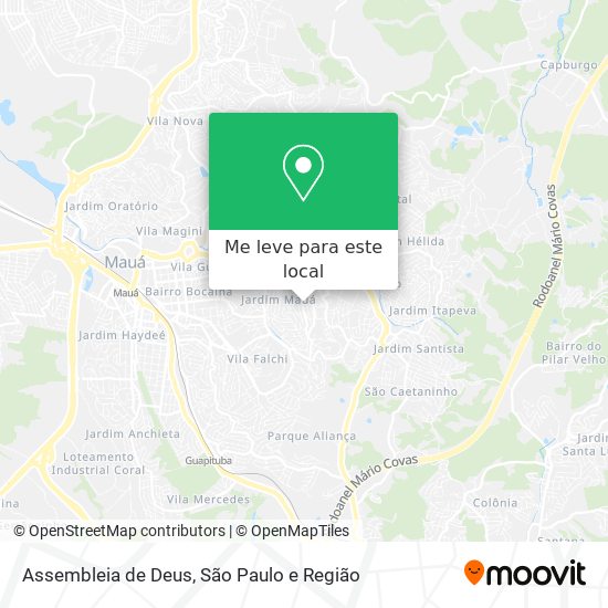 Assembleia de Deus mapa
