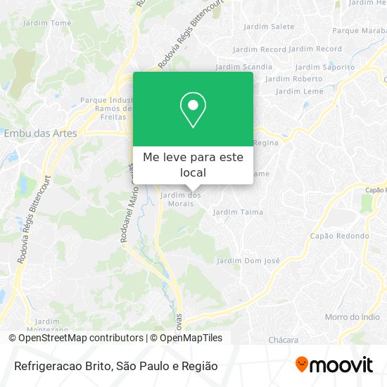 Refrigeracao Brito mapa