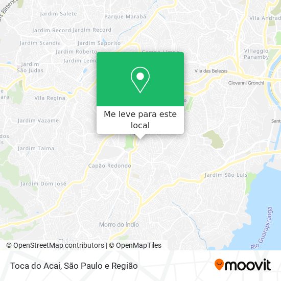 Toca do Acai mapa