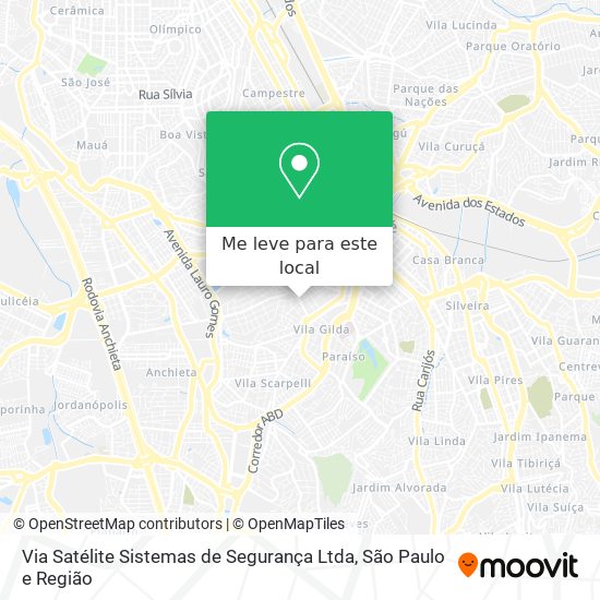 Via Satélite Sistemas de Segurança Ltda mapa