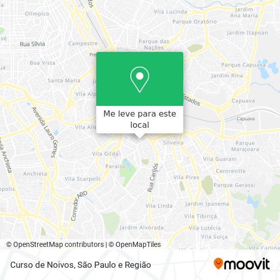 Curso de Noivos mapa