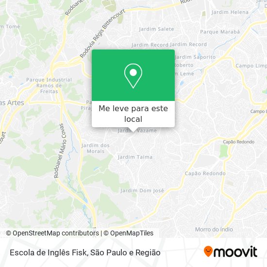 Escola de Inglês Fisk mapa