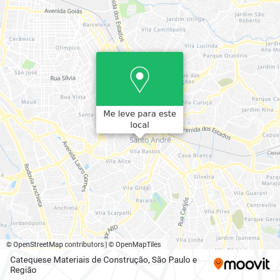 Catequese Materiais de Construção mapa