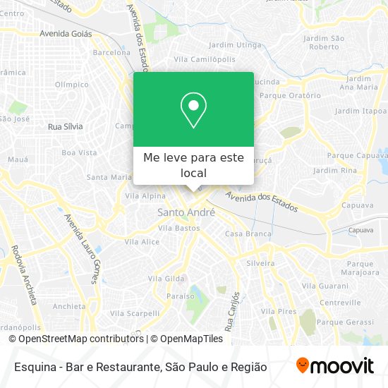 Esquina - Bar e Restaurante mapa