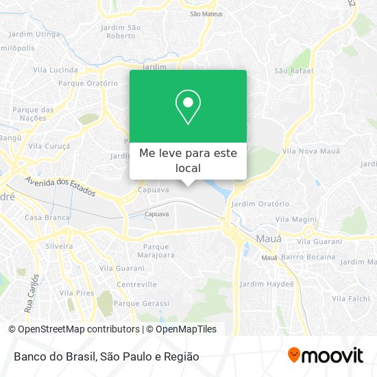 Banco do Brasil mapa