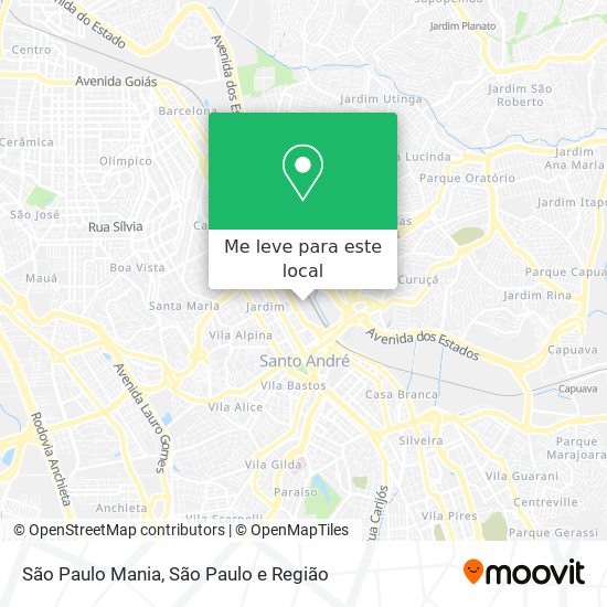 São Paulo Mania mapa