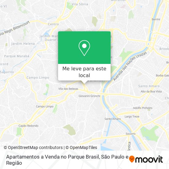 Apartamentos a Venda no Parque Brasil mapa