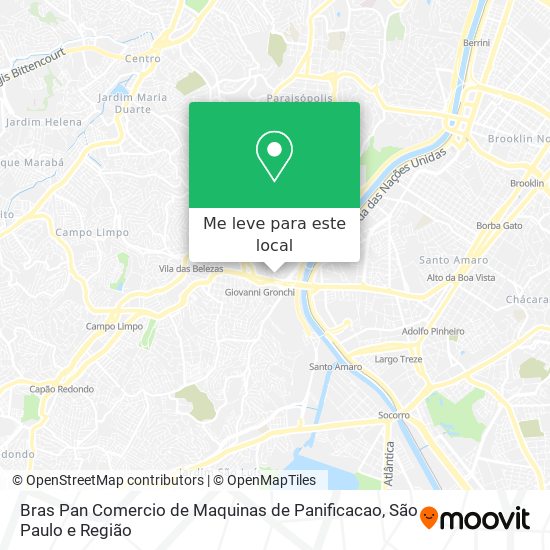 Bras Pan Comercio de Maquinas de Panificacao mapa