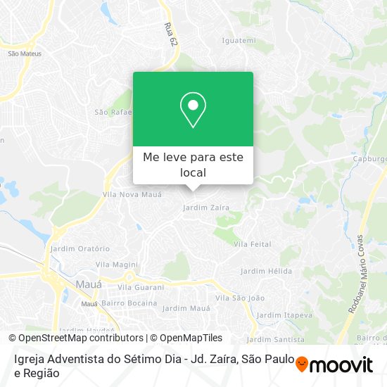 Igreja Adventista do Sétimo Dia - Jd. Zaíra mapa
