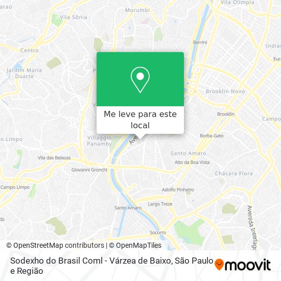 Sodexho do Brasil Coml - Várzea de Baixo mapa