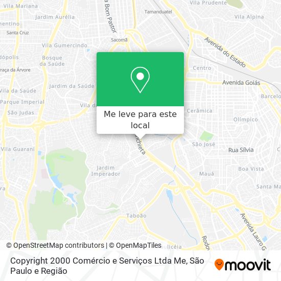 Copyright 2000 Comércio e Serviços Ltda Me mapa