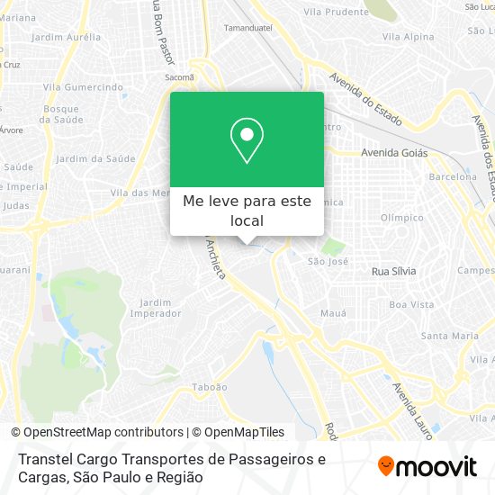 Transtel Cargo Transportes de Passageiros e Cargas mapa