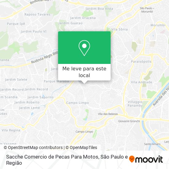 Sacche Comercio de Pecas Para Motos mapa